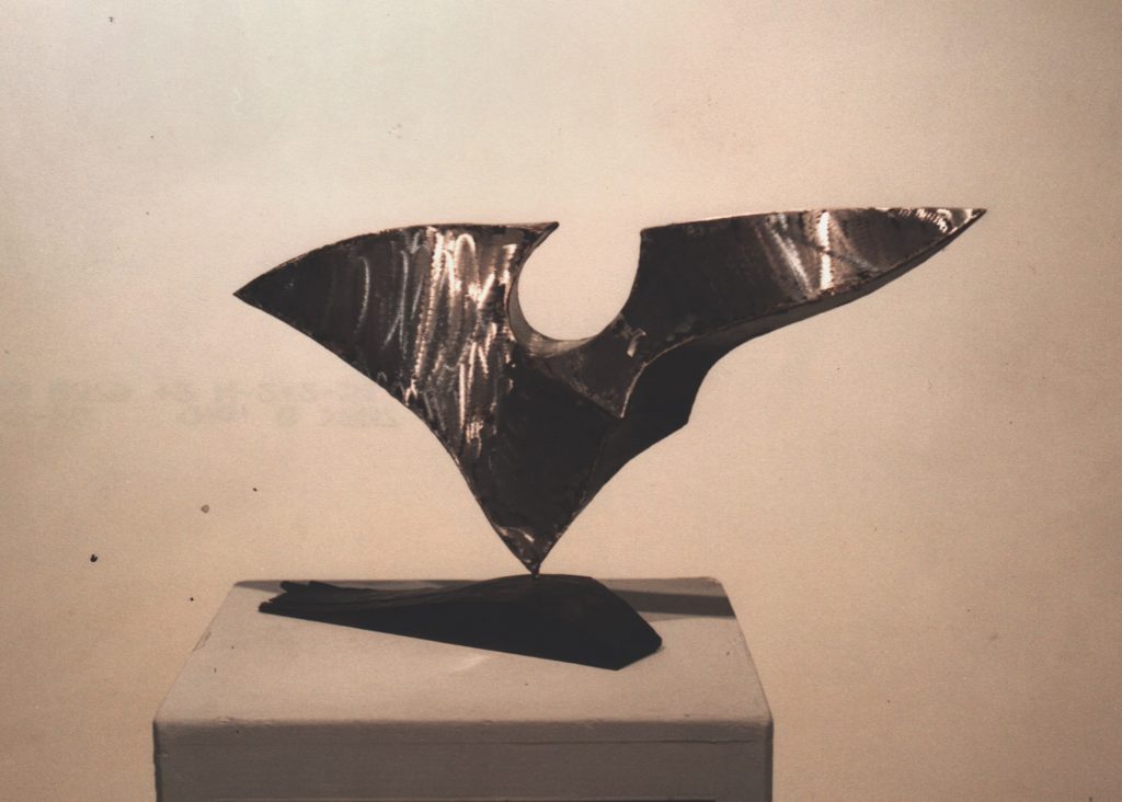 Untitled, 2003, Iron sheet, 38x74x16 cm